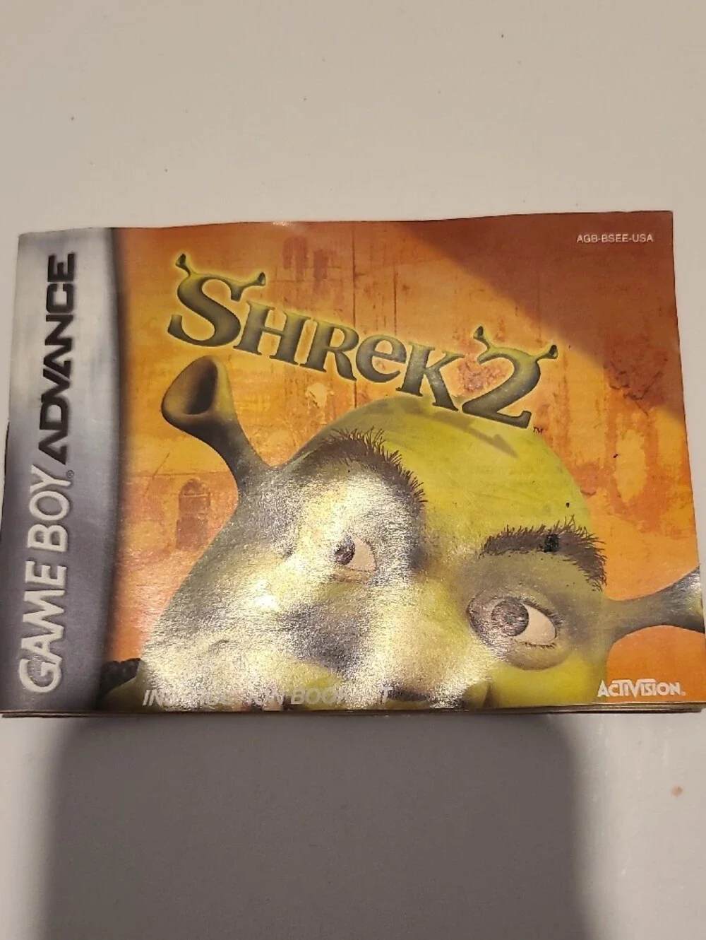Nintendo Shrek 2 Game Boy Advance Cartridge & Manual For Game Boy Advance